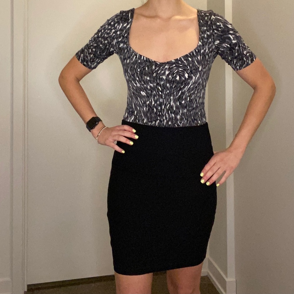 Black and White Leith Body Suit